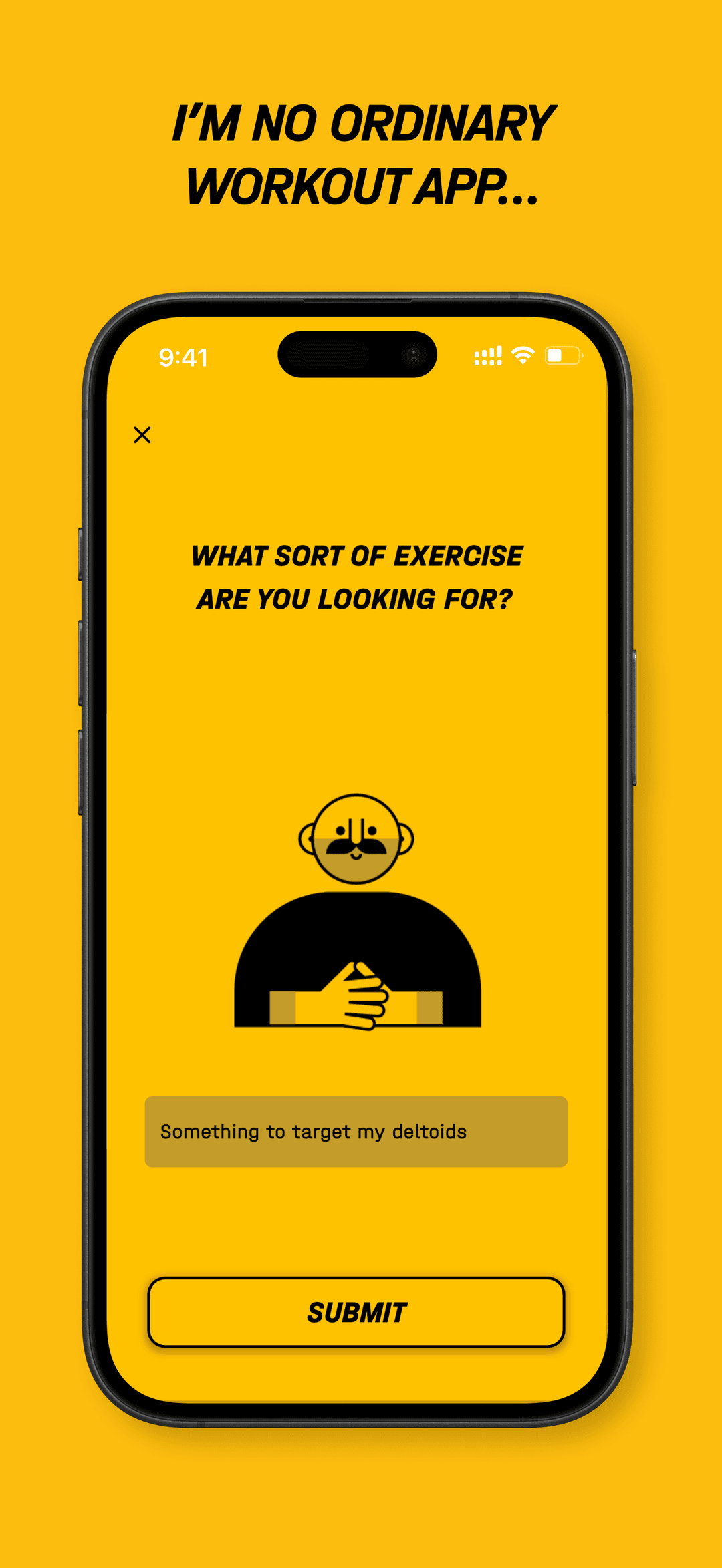 W8M8 AI chat asking what kind of exercise you are looking for